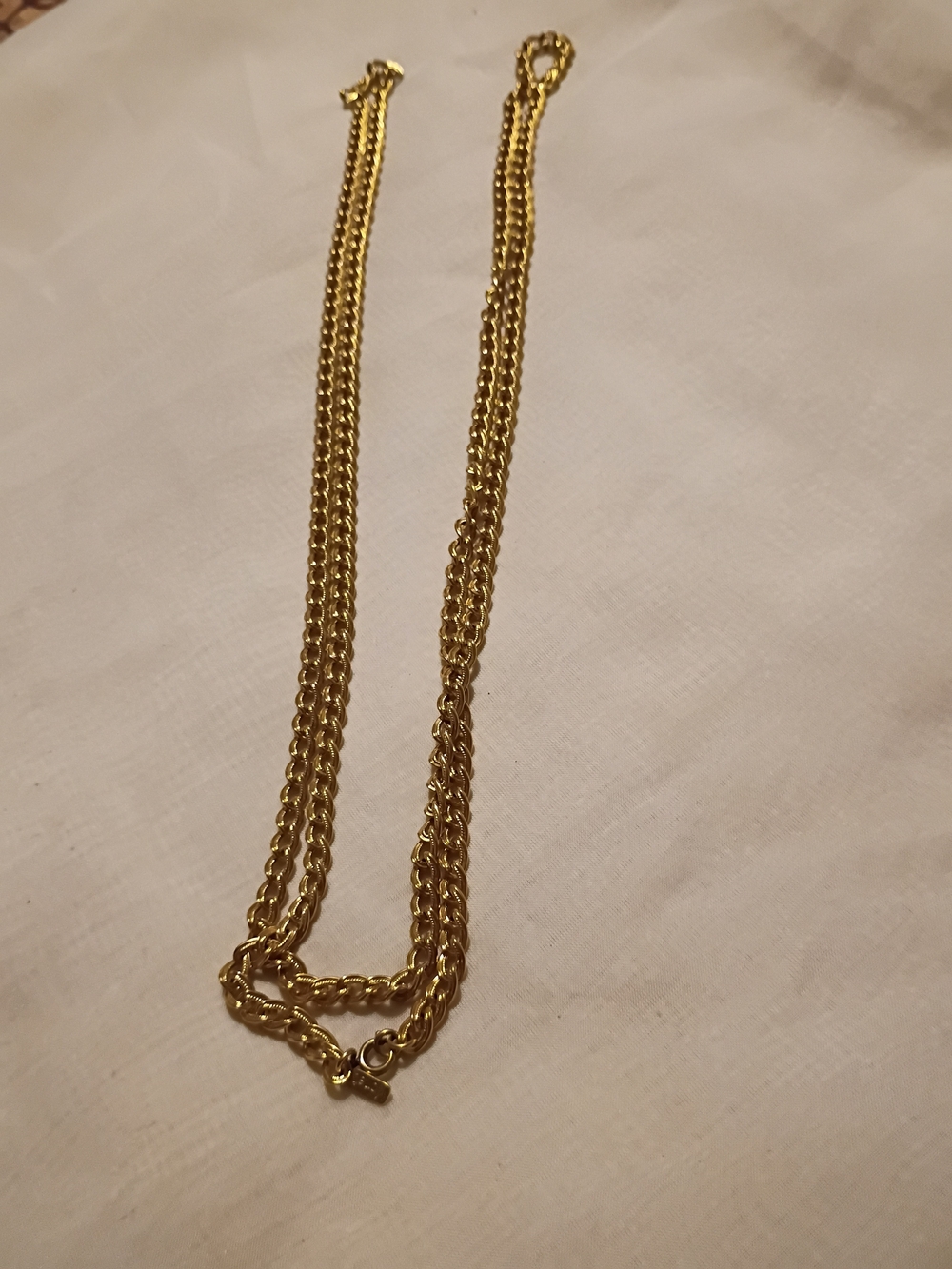 Monet Gold Tone Multi-Strand Rope Chain Necklace - Picture 3 of 7